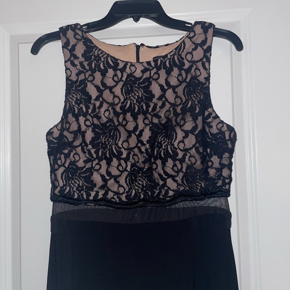 Night Way Collections Black Lace Evening Gown
